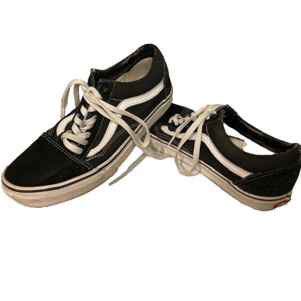 Mens 9.5 Womens 8 Size 8.5 - VANS‎ Old Skool Black White sneaker